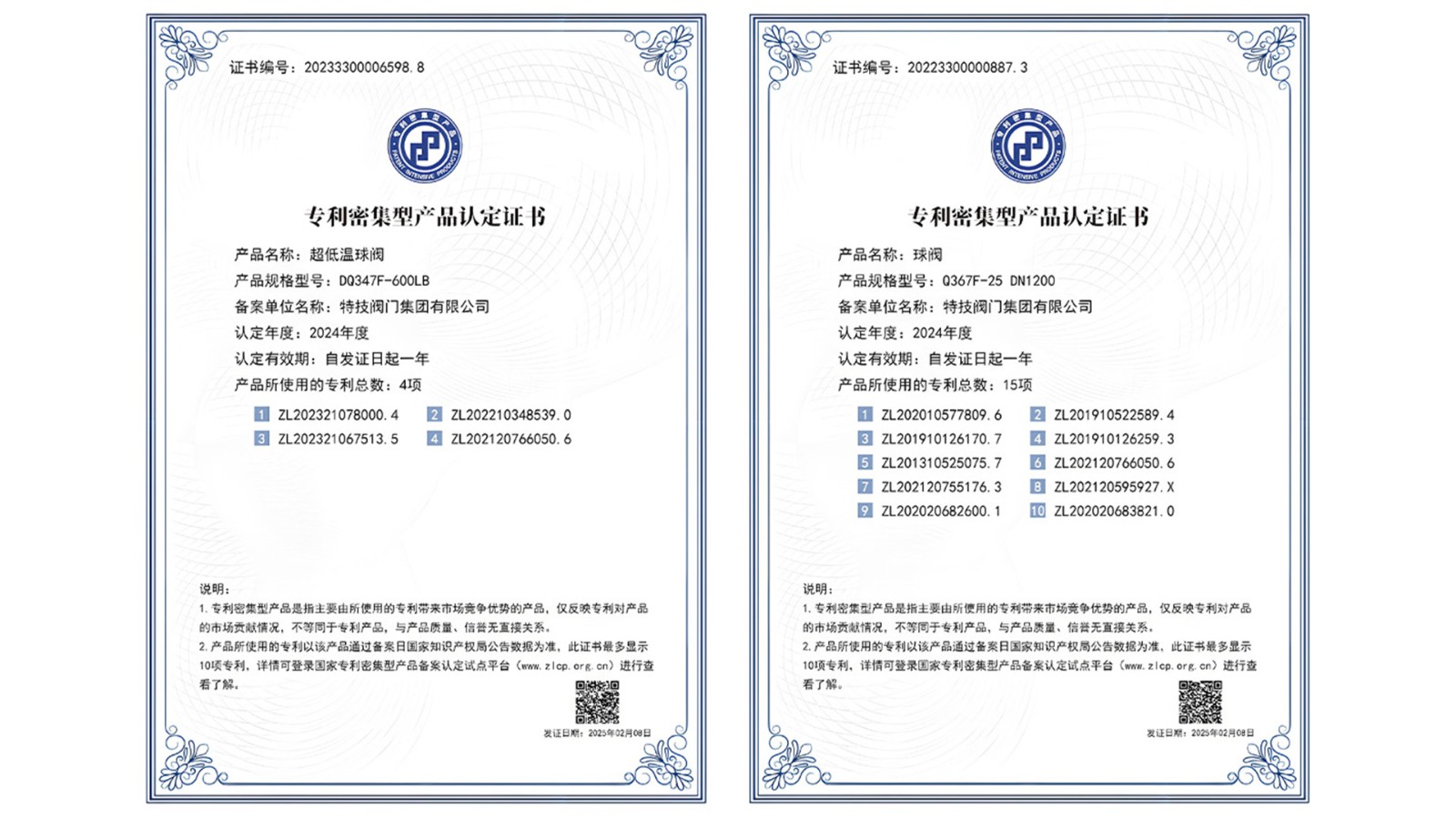 特技閥門集團(tuán)榮登2024專利密集型產(chǎn)品榜單，創(chuàng)新實力再獲認(rèn)可